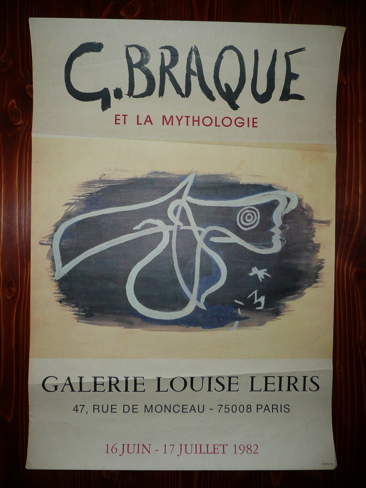 GEORGES BRAQUE (KUBIZM, PICASSO) - Plakat - 1982 r