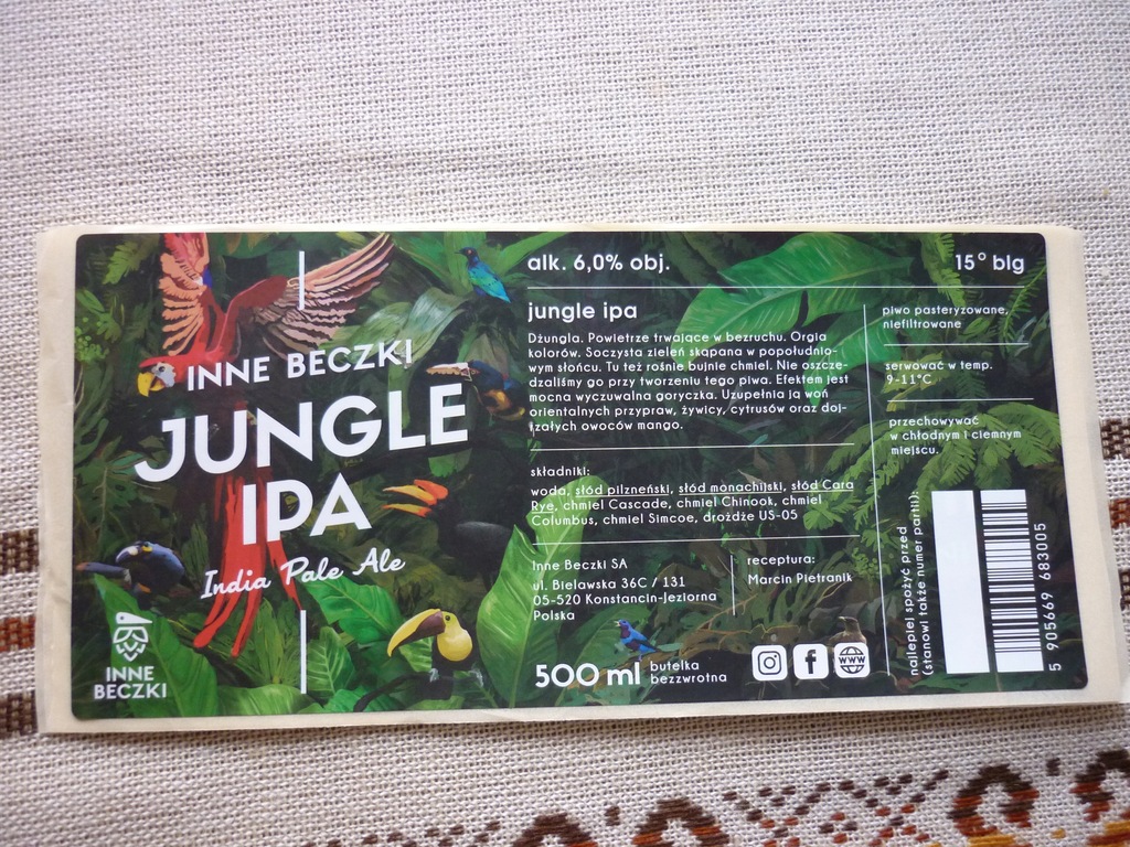 Inne Beczki Jungle IPA nowa !!