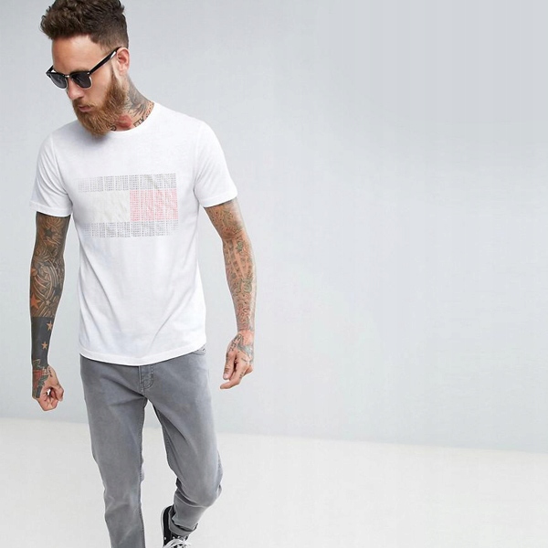 Tommy Hilfiger Koszulka Rozmiar XL T-Shirt WHITE