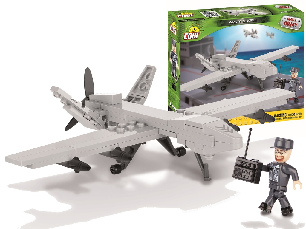 Small Army DRON SAMOLOT BEZZAŁOGOWY Klocki COBI 60