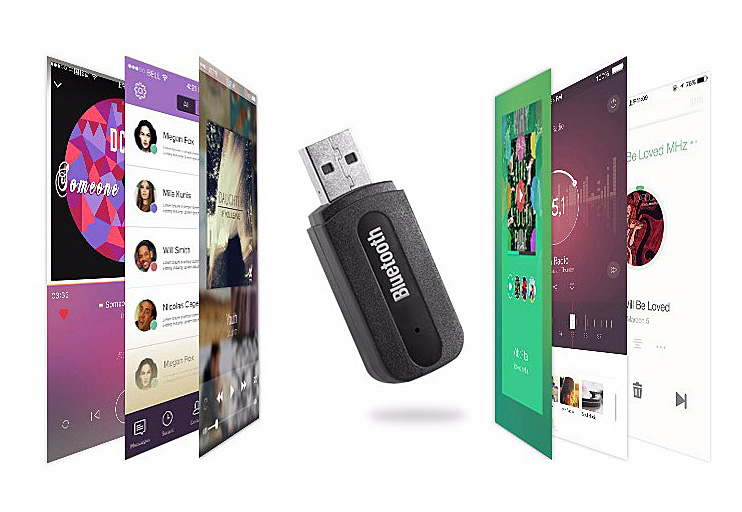 ADAPTER ODBIORNIK BLUETOOTH USB TRANSMITER AUX JAC 7359641263