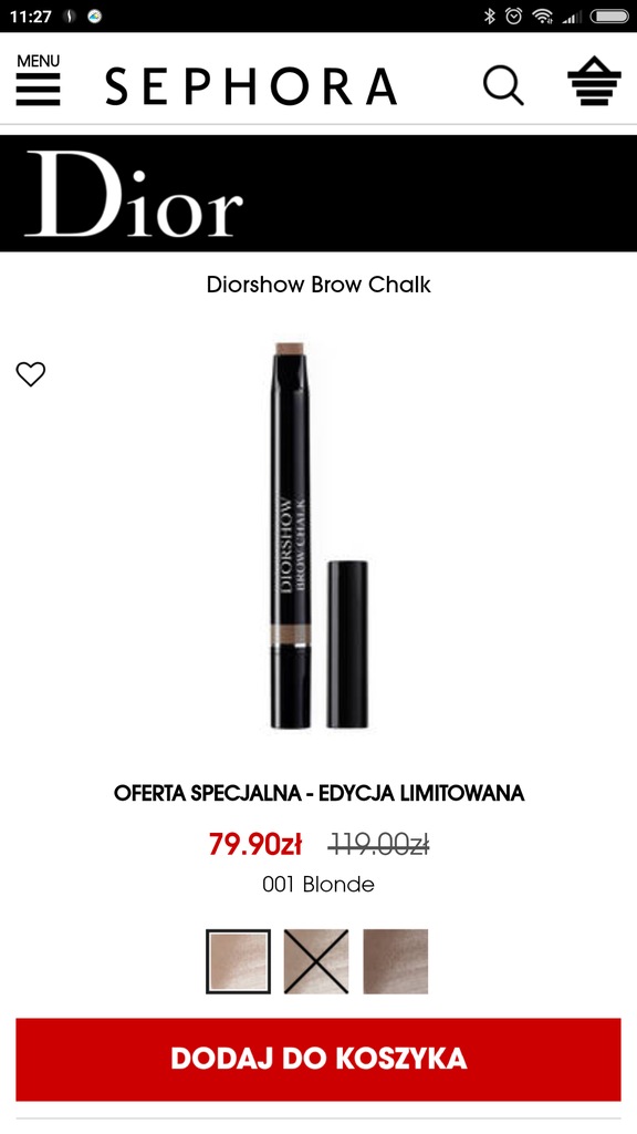 Diorshow brow chalk best sale