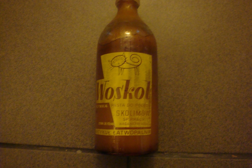 STARA PASTA  DO PODŁOGI WOSKOL Z PRL