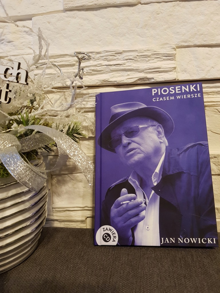 Piosenki czasem wiersze Jan Nowicki-autograf