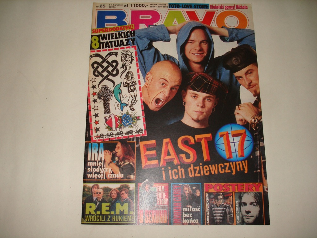 BRAVO nr.25 1994r. Plakaty stan bdb