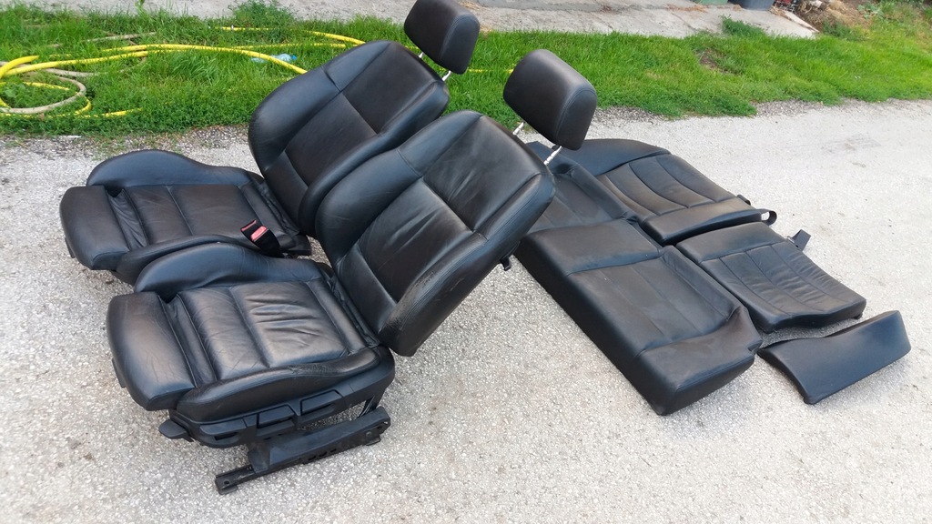 Fotele sportsitze BMW e36 coupe czarna skóra