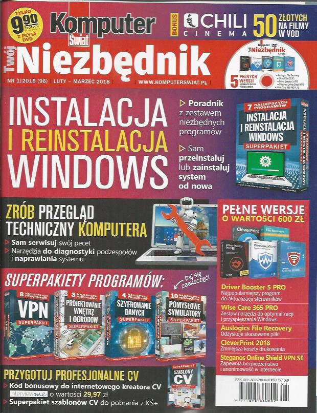TWÓJ NIEZBĘDNIK KOMPUTER ŚWIAT nr  1/2018