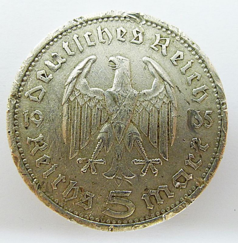 5 REICHSMARK PAUL VON HINDENBURG 18471934 7314499744 oficjalne archiwum Allegro