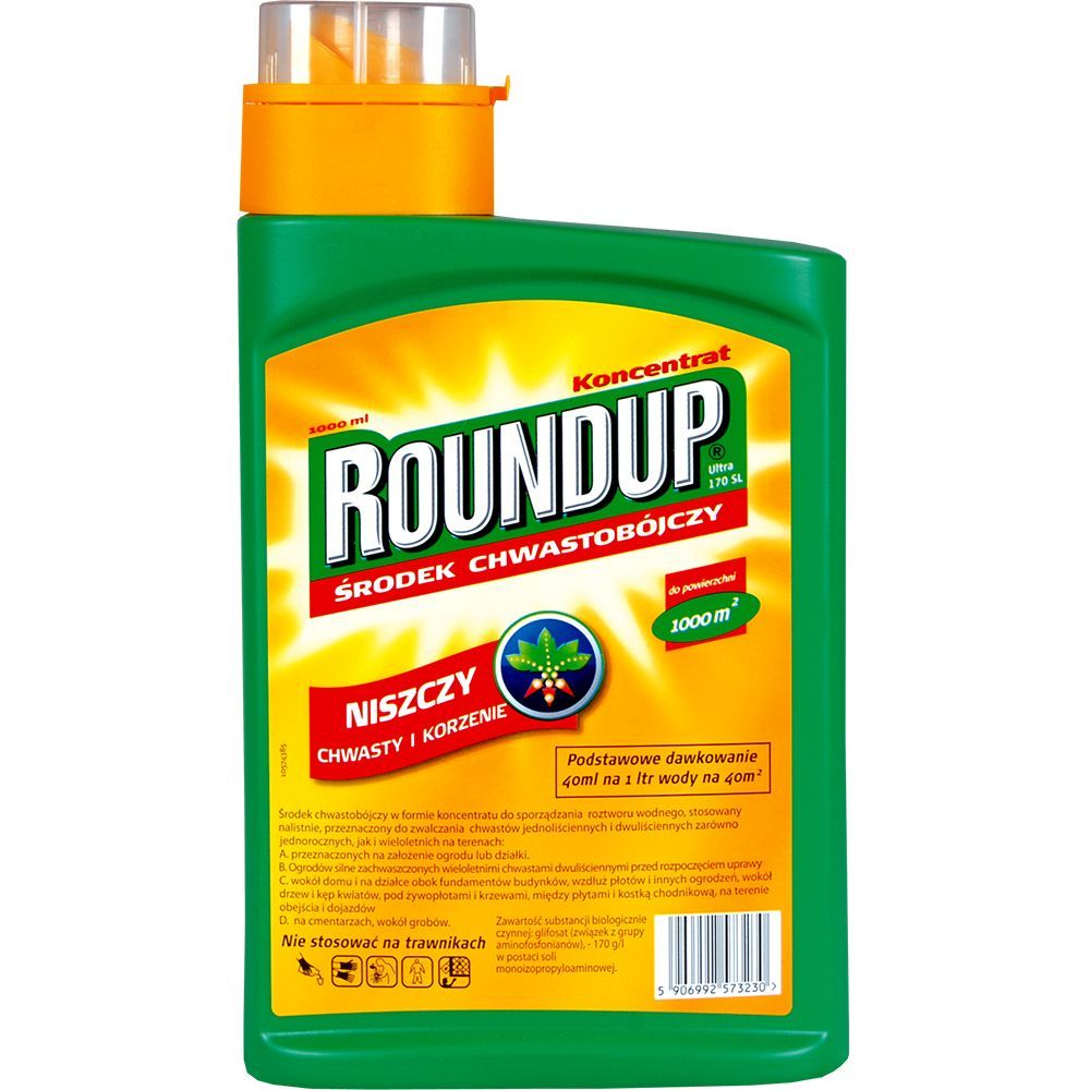 Roundup Ultra 170 SL 1l chwasty w ogrodzie RANDAP - 6854949219 ...