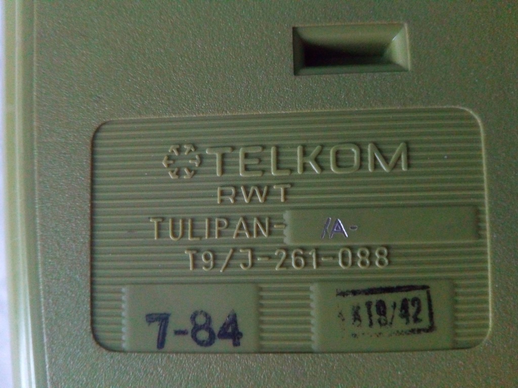 Stary Telefon Stacjonarny Telkom Rwt Tulipan Prl