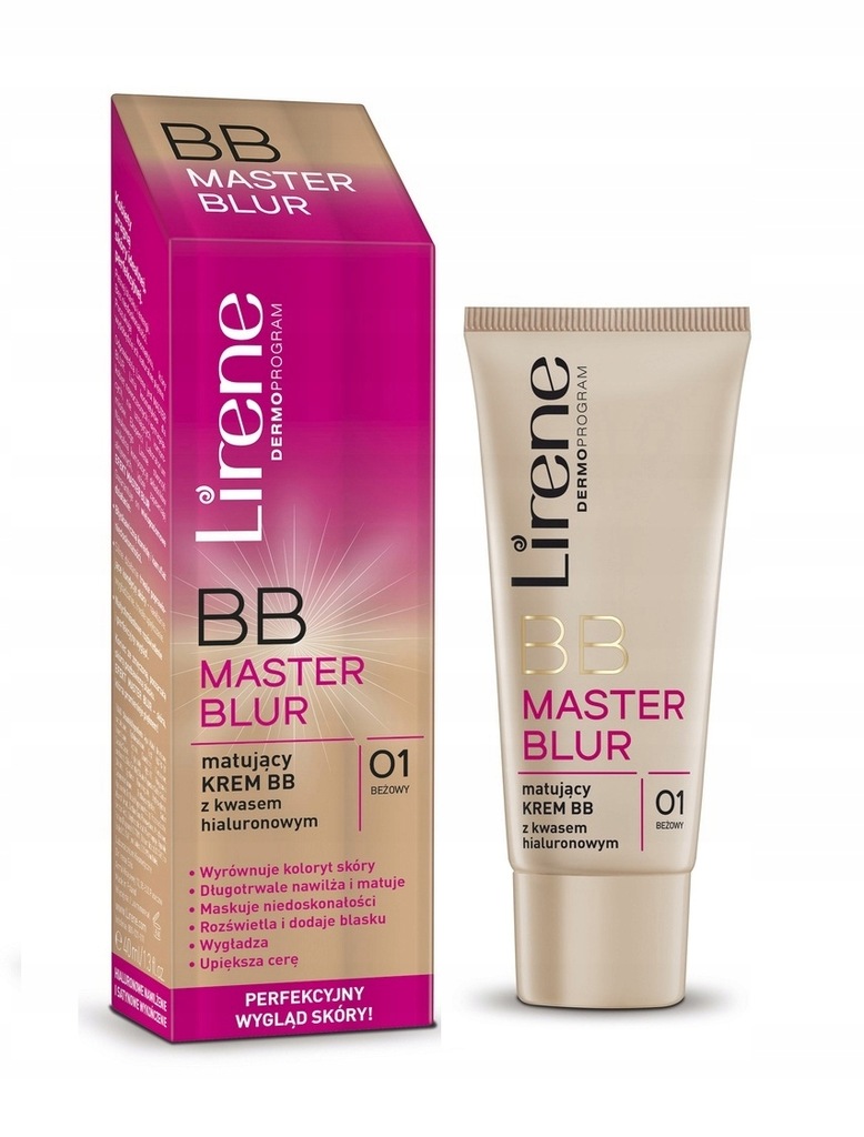 LIRENE BB MASTER BLUR KREM MATUJĄCY 01 BEŻ