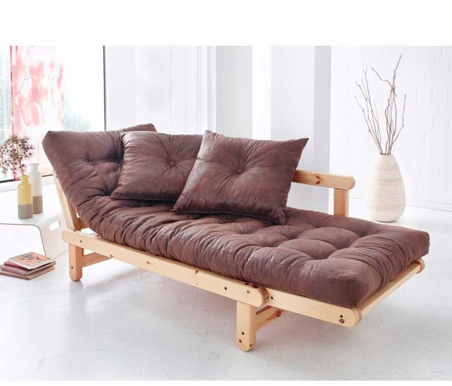 Sofa rozkładana miodowa Karup materac typu Futon 7626862377