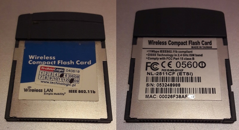 Karta wifi CF compact flash 802.11b
