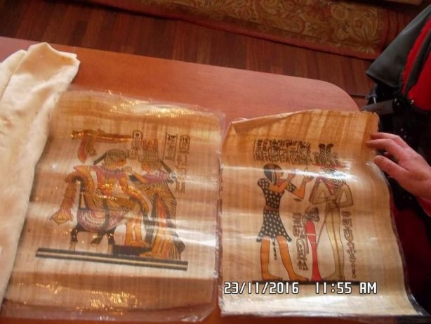 6 SZT ORYGINALNYCH papirusy ze stemplami