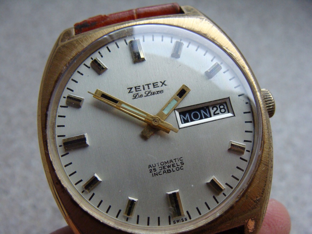 zegarek ZEITEX automatic 26 jewels Swiss made 7750280252