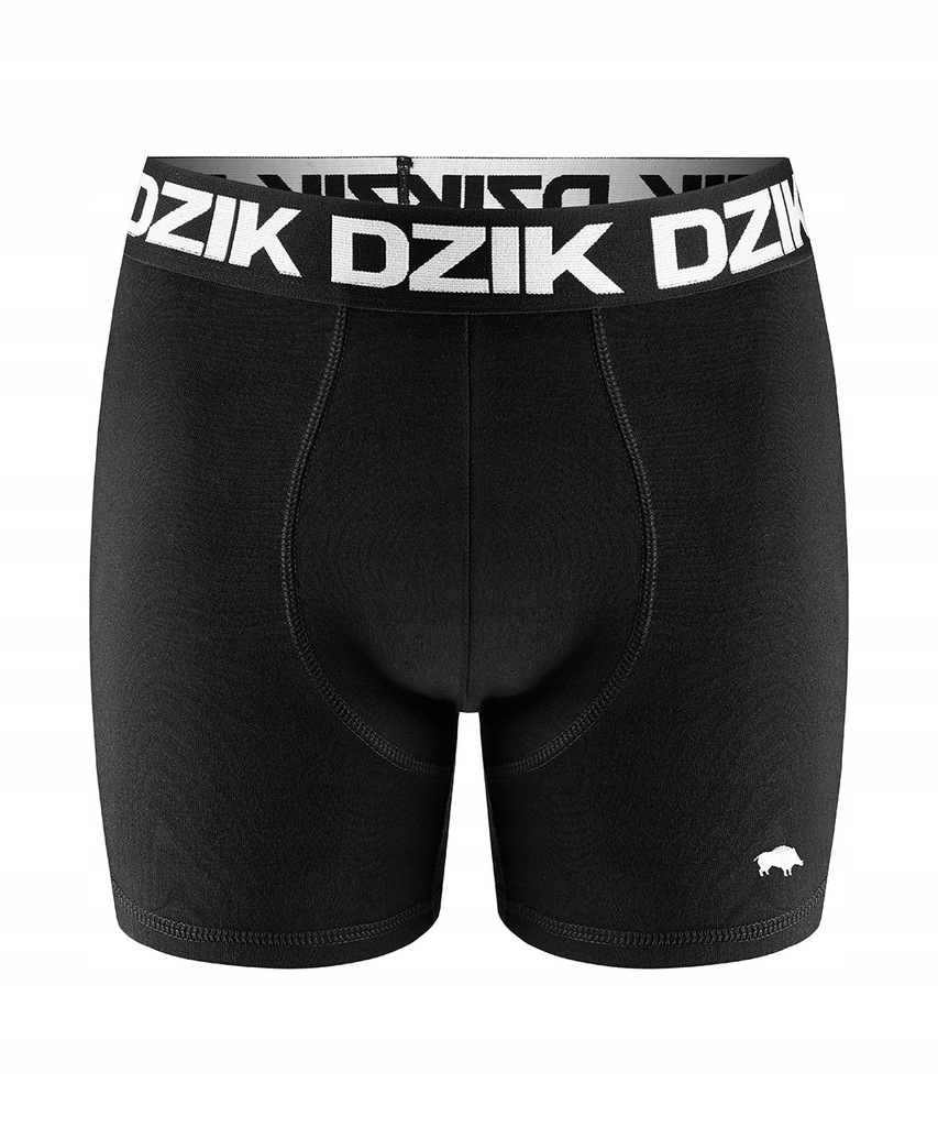 WK BOKSERKI MAJTKI MĘSKIE CZARNE DZIK L