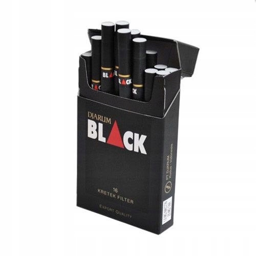 Diarum BLACK - czarne cygaretki smakowe.