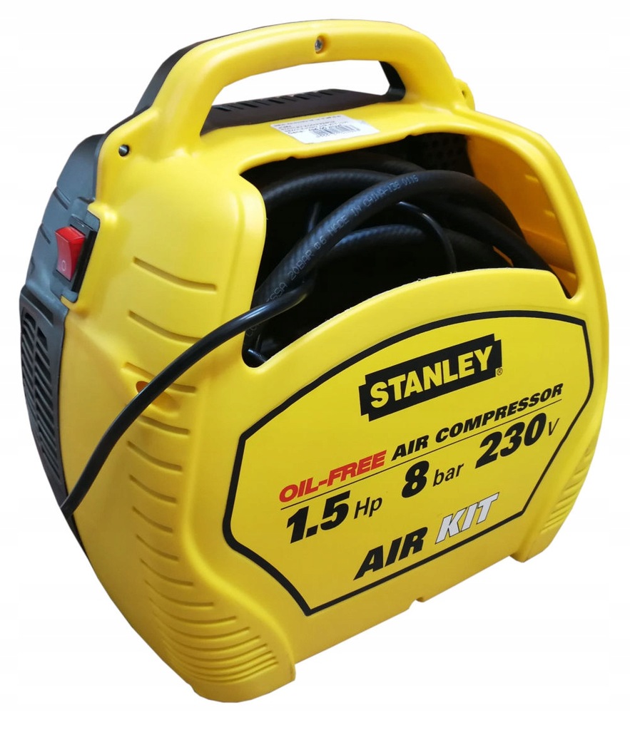 STANLEY KOMPRESOR SPRĘŻARKA BEZOLEJOWA Air-Kit 8br