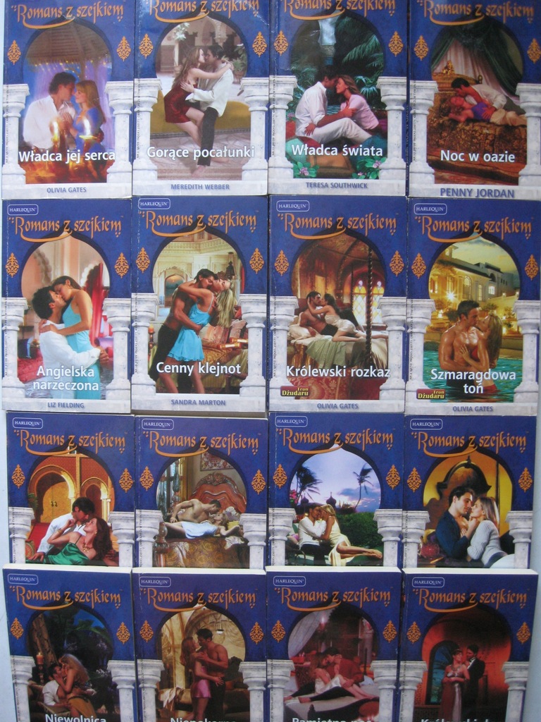 HARLEQUIN Romans z szejkiem - Zestaw 17 tomów