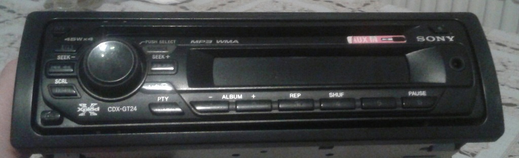Radio samochodowe Sony CDX-GT24 zdejmowany panel