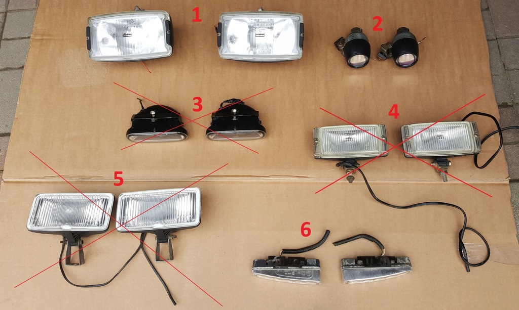 Lampy (halogeny) do samochodów terenowych OFF-ROAD
