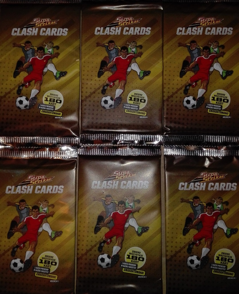 15 saszetek Supa Strikas Clash Cards - SAME ZŁOTE