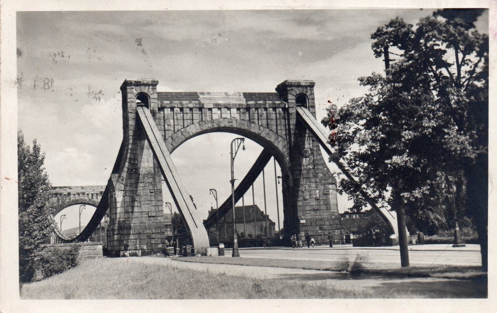 WROCŁAW - Most Grunwaldzki - wydanie z 1955 roku