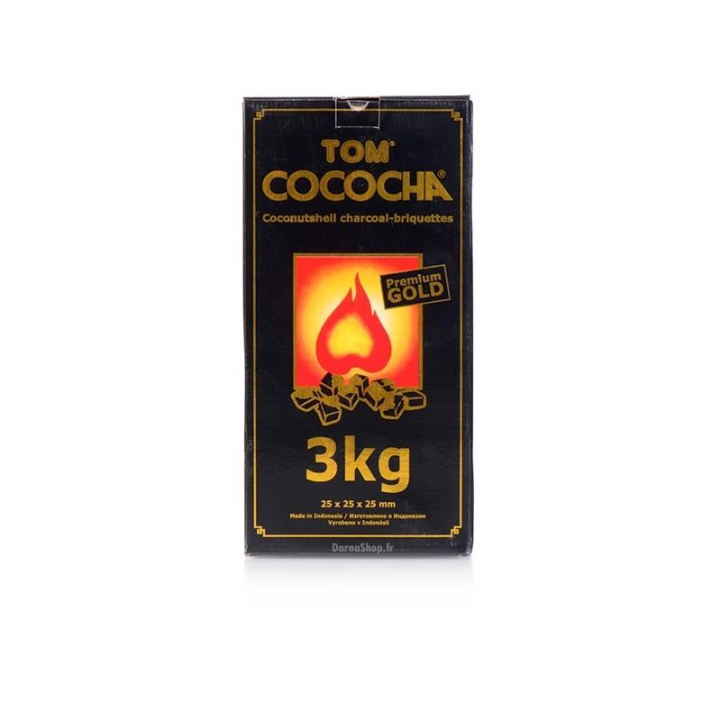 Węgielki do shisha TOM Cococha Gold 3kg 216 szt