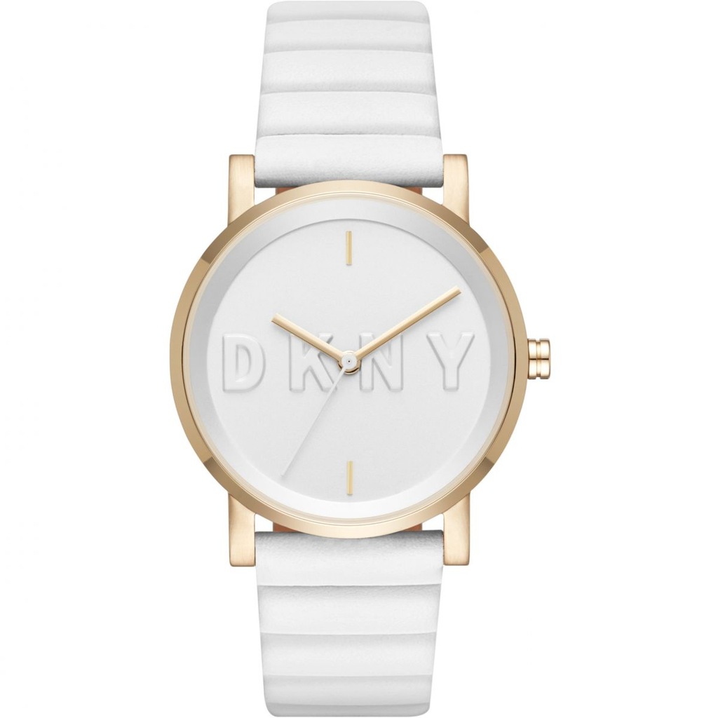 DKNY Soho 2632 zegarek biały złoty