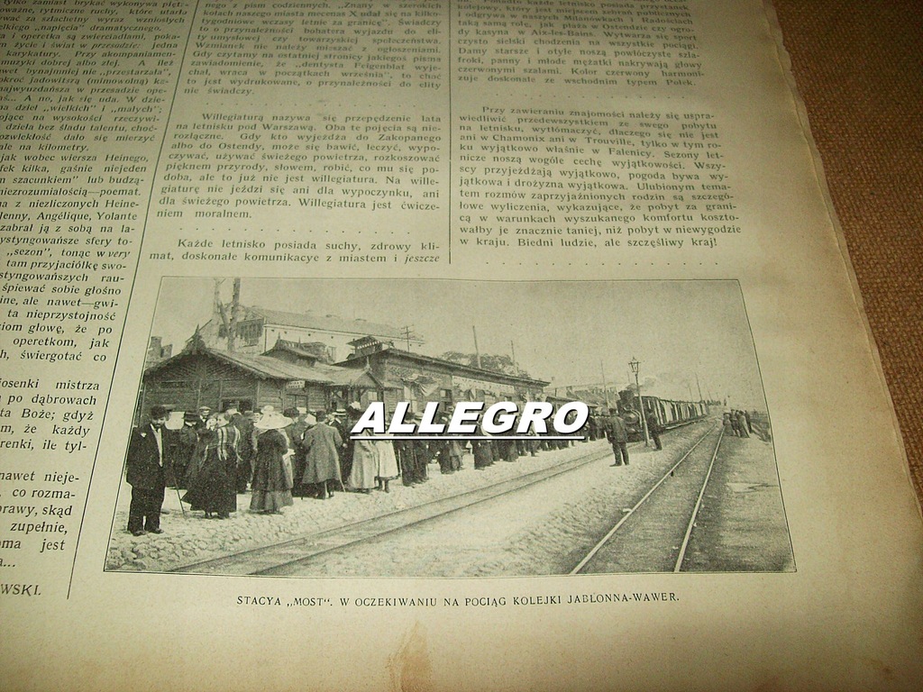 KOLEJ JABŁONNA WAWER OTWOCK ŻYDZI MILANÓWEK