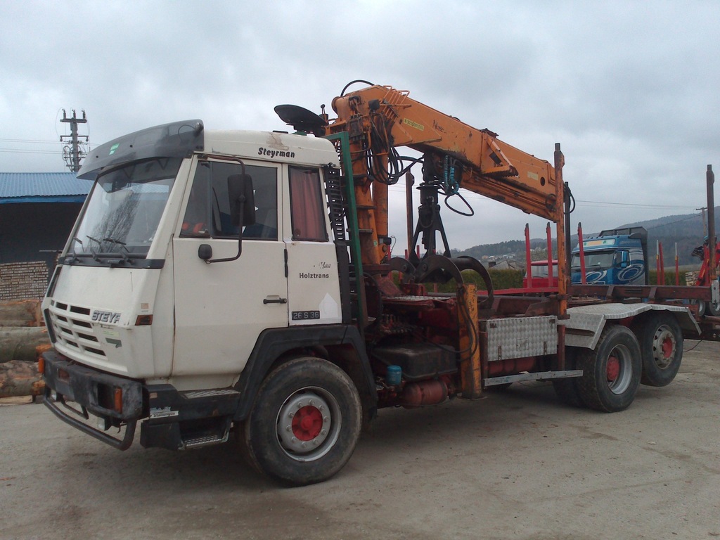 Steyr 380KM, 6x2 , HDS, DZWIG do DREWNA EPSILON