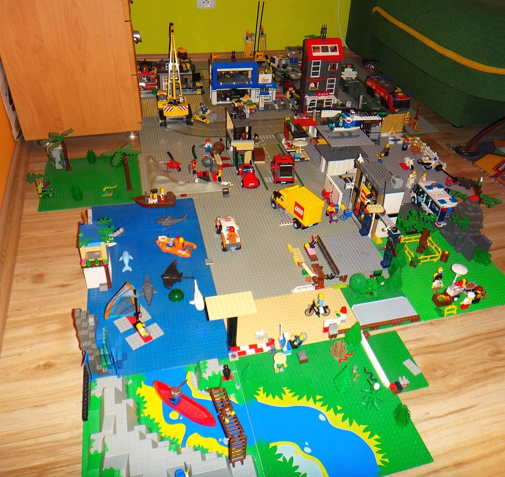 KLOCKI LEGO CITY MIASTO DUŻE FIGURKI PŁYTY ZESTAWY