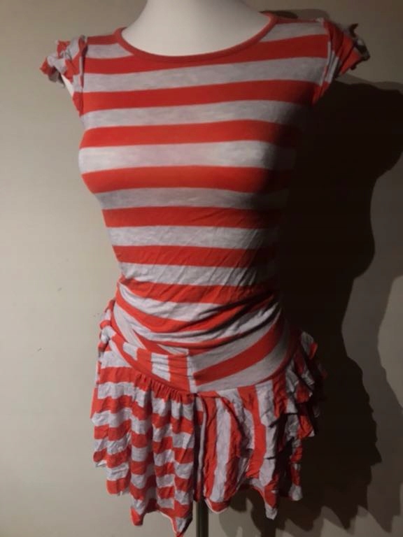 DKNY sukienka r. 36 cudo, logowana plaża, elastycz