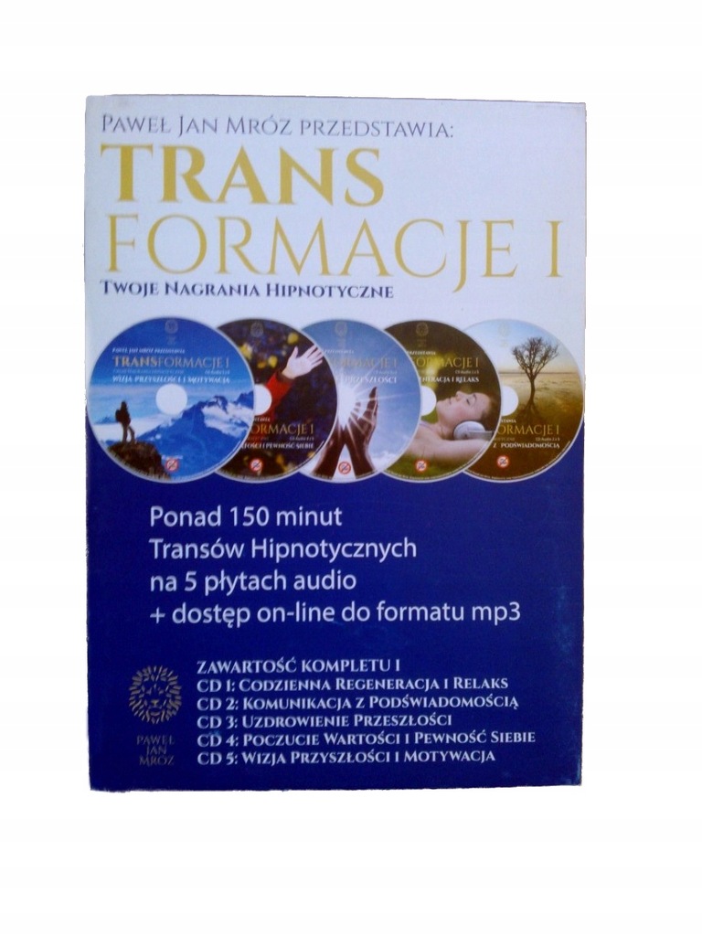 Transformacje - Paweł Jan Mróz - hipnoza zestaw CD