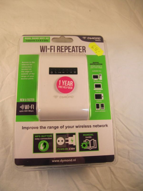 WZMACNIACZ SYGNAŁU WIFI REPEATER DYMOND WR03 NOWY