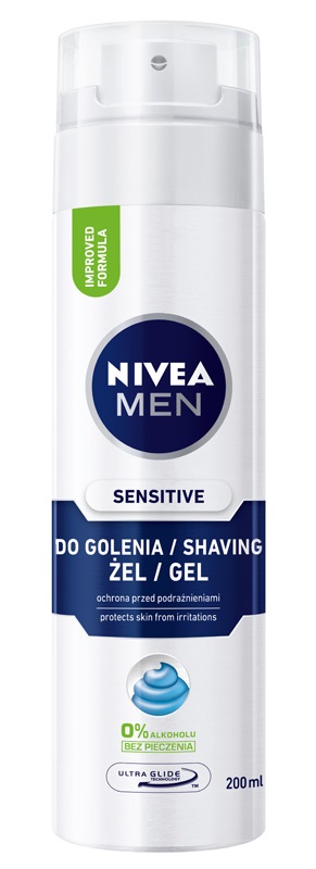 MEN NIVEA Sensitive żel do golenia 200ml