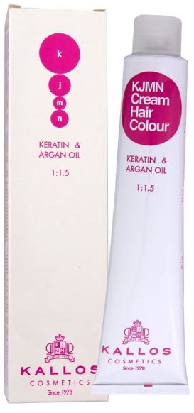 KALLOS KJMN Farba do włosów 100 ml PALETA KOLORÓW