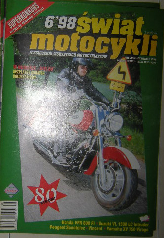 Świat Motocykli-6'98r-Wincent HDR-Yamaha XV 750