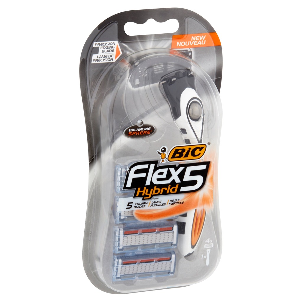 Maszynki BIC Flex 5 Hybrid USA 4-pak / 4 szt. - 7273926030 - oficjalne ...