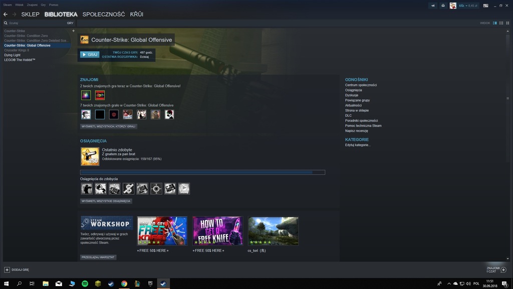 Konto Steam CS:GO + Dying Light + The Following