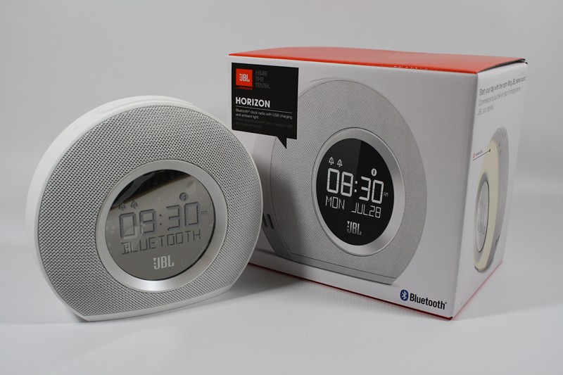 JBL HORIZON -FM RADIO, BUDZIK, 2xUSB, STEREO BIAŁY