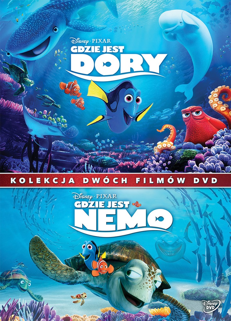 Gdzie jest Dory / Gdzie jest Nemo -  pakiet 2 film