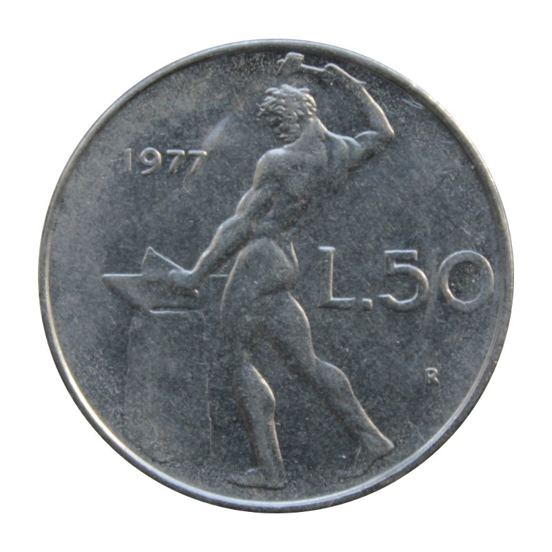 50 lirów 1977 Włochy st.III