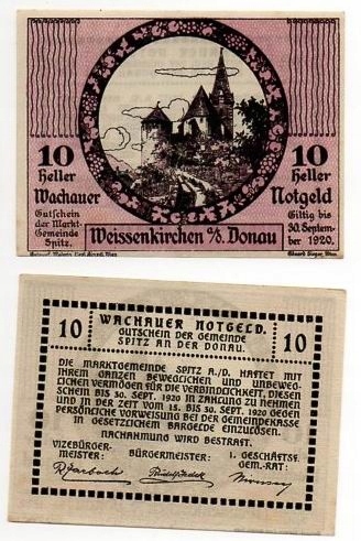 AUSTRIA /WEISSENKIRCHEN 1920 10 HELLER