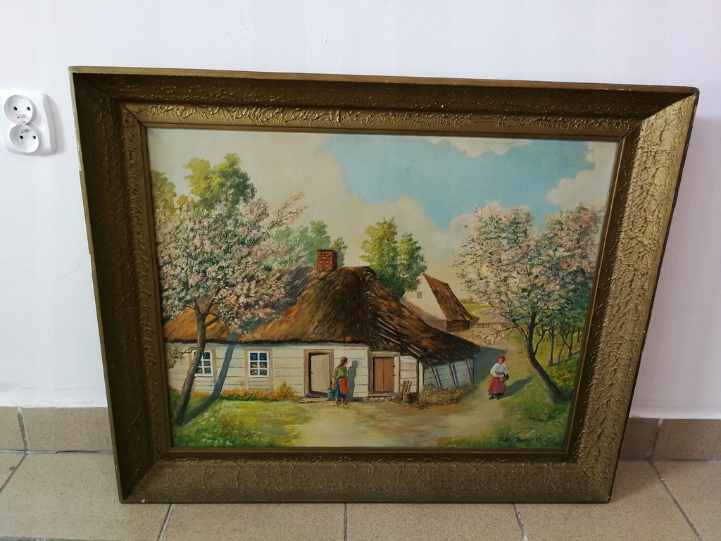 Obraz FELIKS WOLNOWSKI 1980 85x70 /ORYGINAŁ Okazja