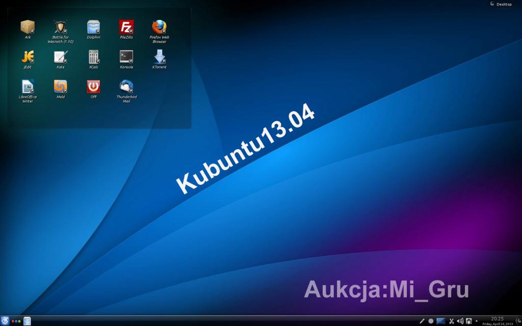 Linux Kubuntu 13.04 32/64 Bit DVD Wysyłka Gratis