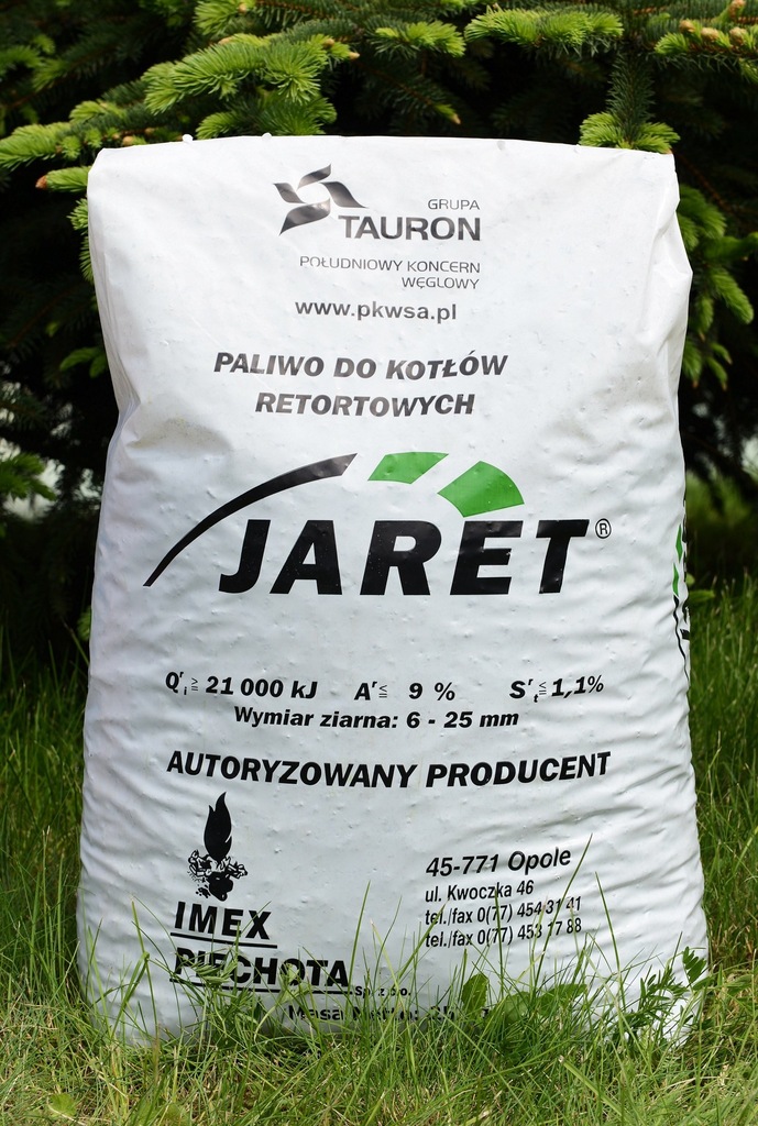 Ekogroszek  JARET TAURON kl. 21-22 worki 25 kg 