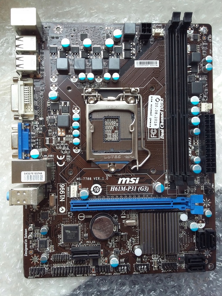 Płyta główna MSI H61M-P31(G3)+ maskownica 7529926831 oficjalne