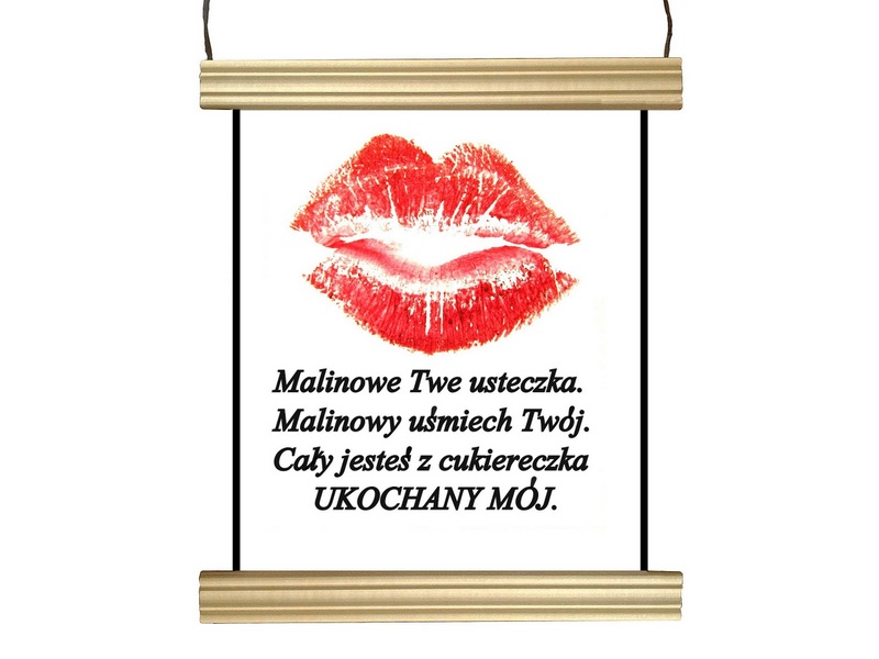 PLAKAT - DLA UKOCHANEGO chłopaka męża tabliczka
