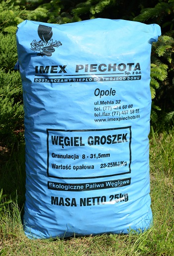 Węgiel  GROSZEK  kl. 23-25  worki 25 kg PROMOCJA !